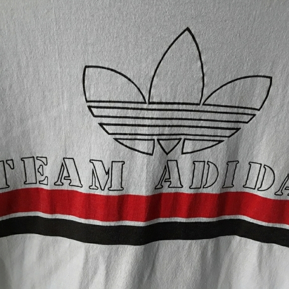 Vintage Team Adidas Trefoil Double Sided Graphic Tee - Picture 3 of 11